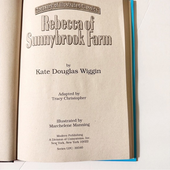 Rebecca of Sunnybrook Farm by Kate Douglass Wiggin Largeprint Hardcover - Picture 3 of 5